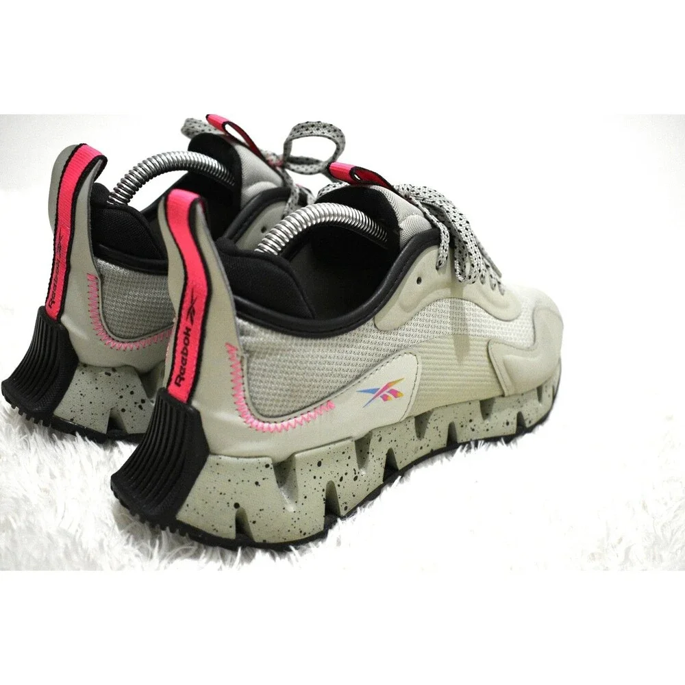 Reebok Zig Dynamica Adventure HR1887 Women's Size 8 Muted GreenPink Running Shoe